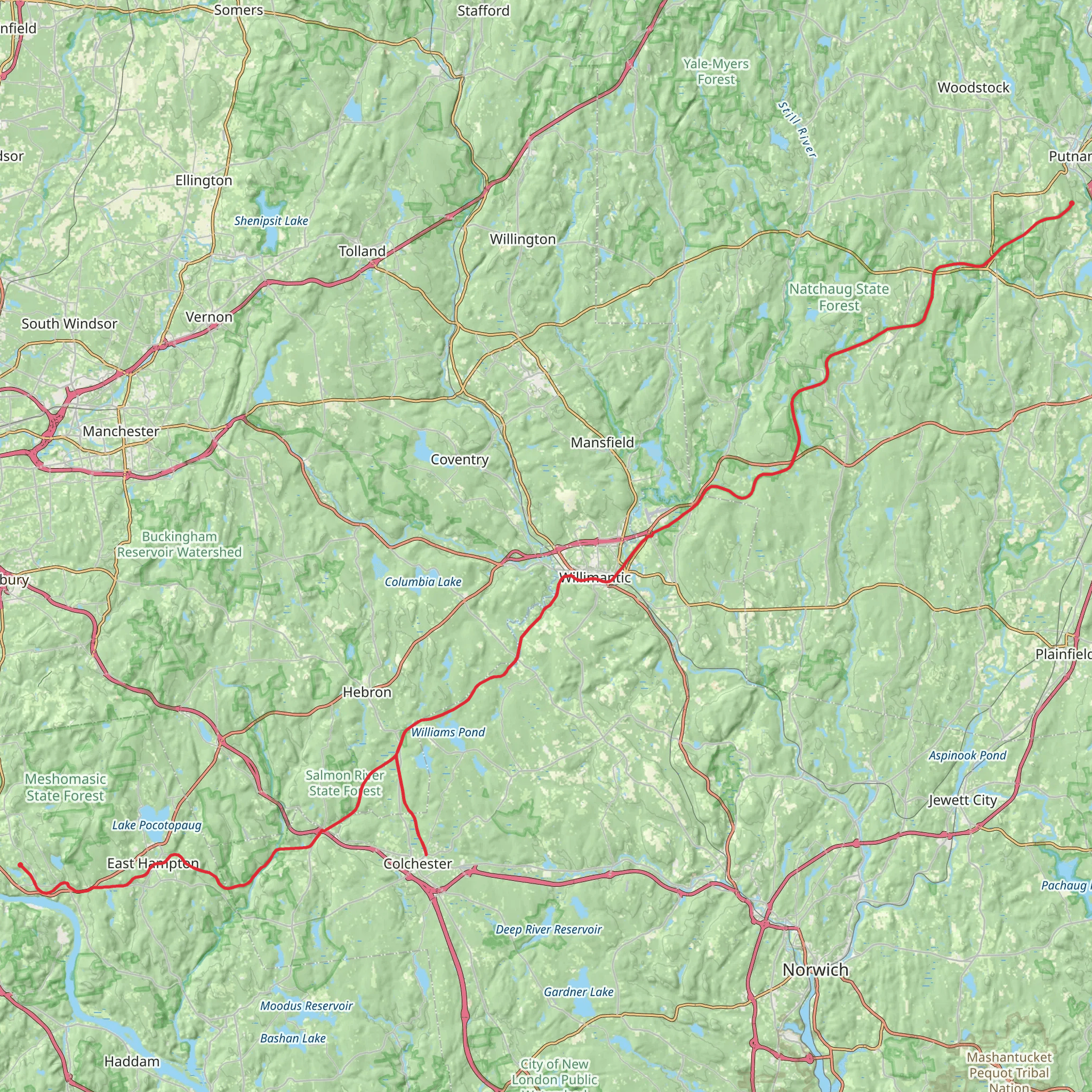 Air Line State Park Trail mobile static map