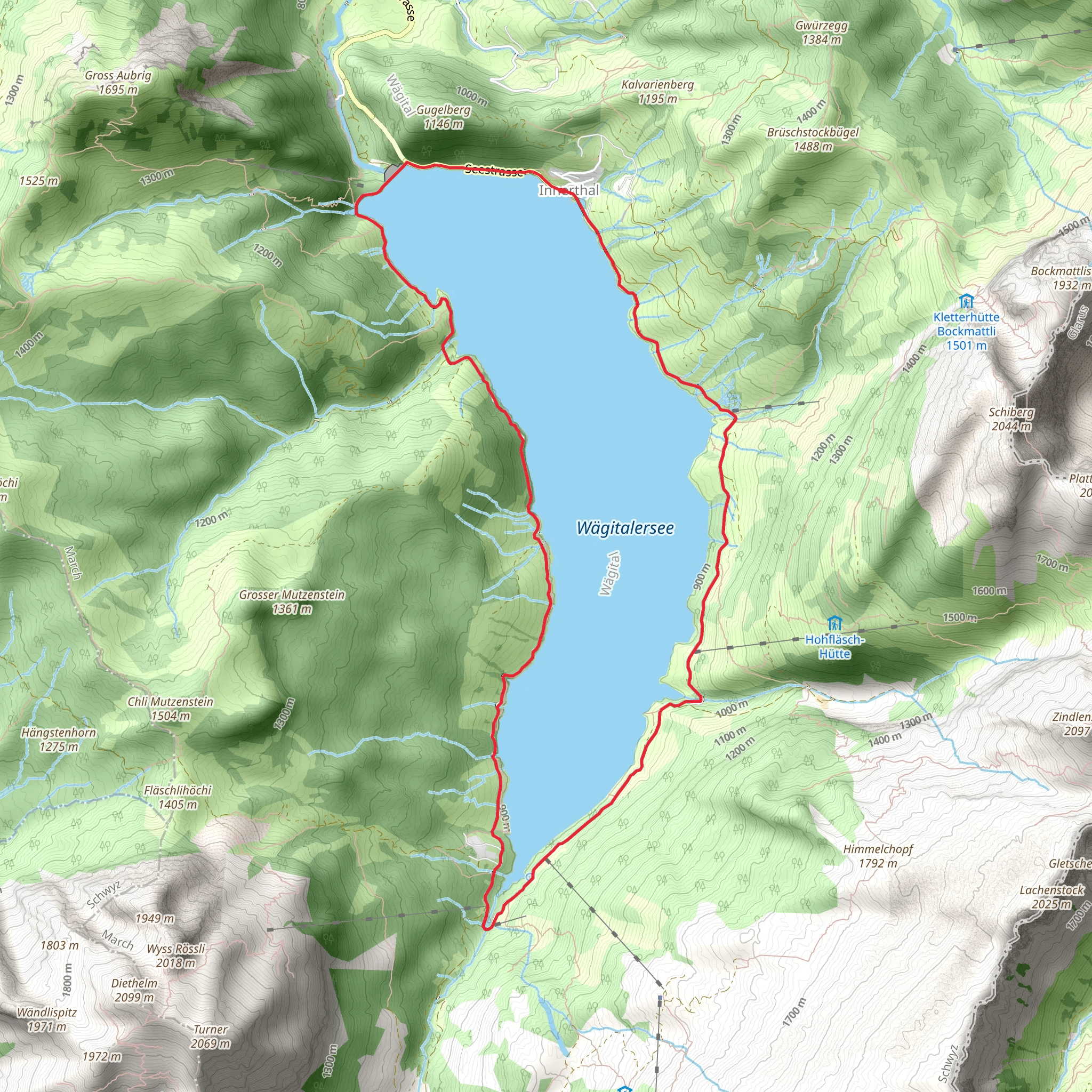 Wägitalersee mobile static map