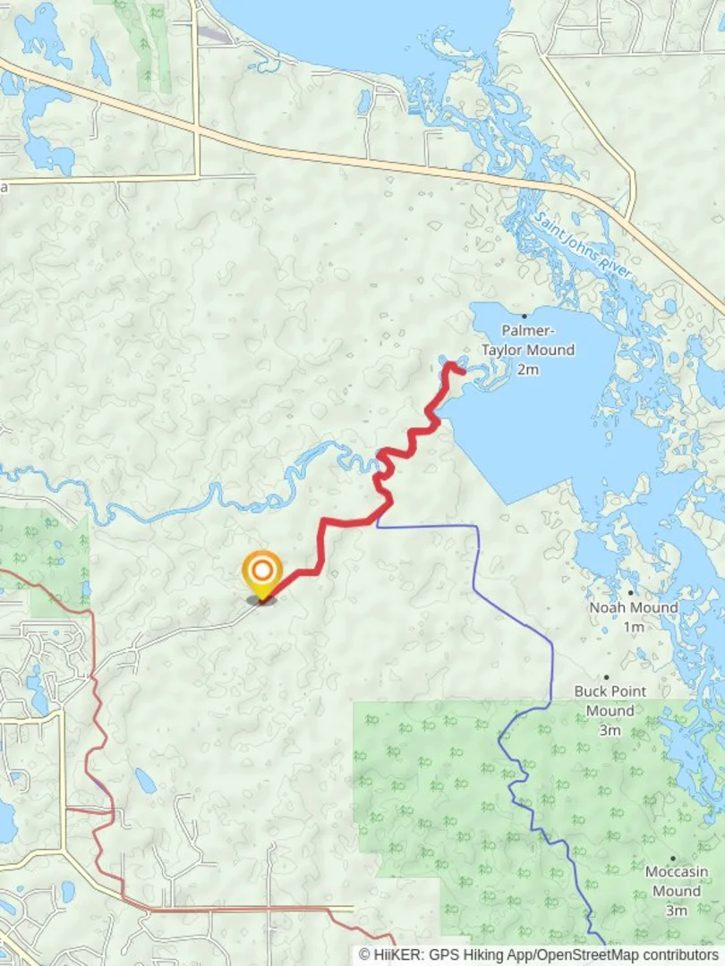 An image depicting the trail Culpepper Bend Trail and its surrounding area.