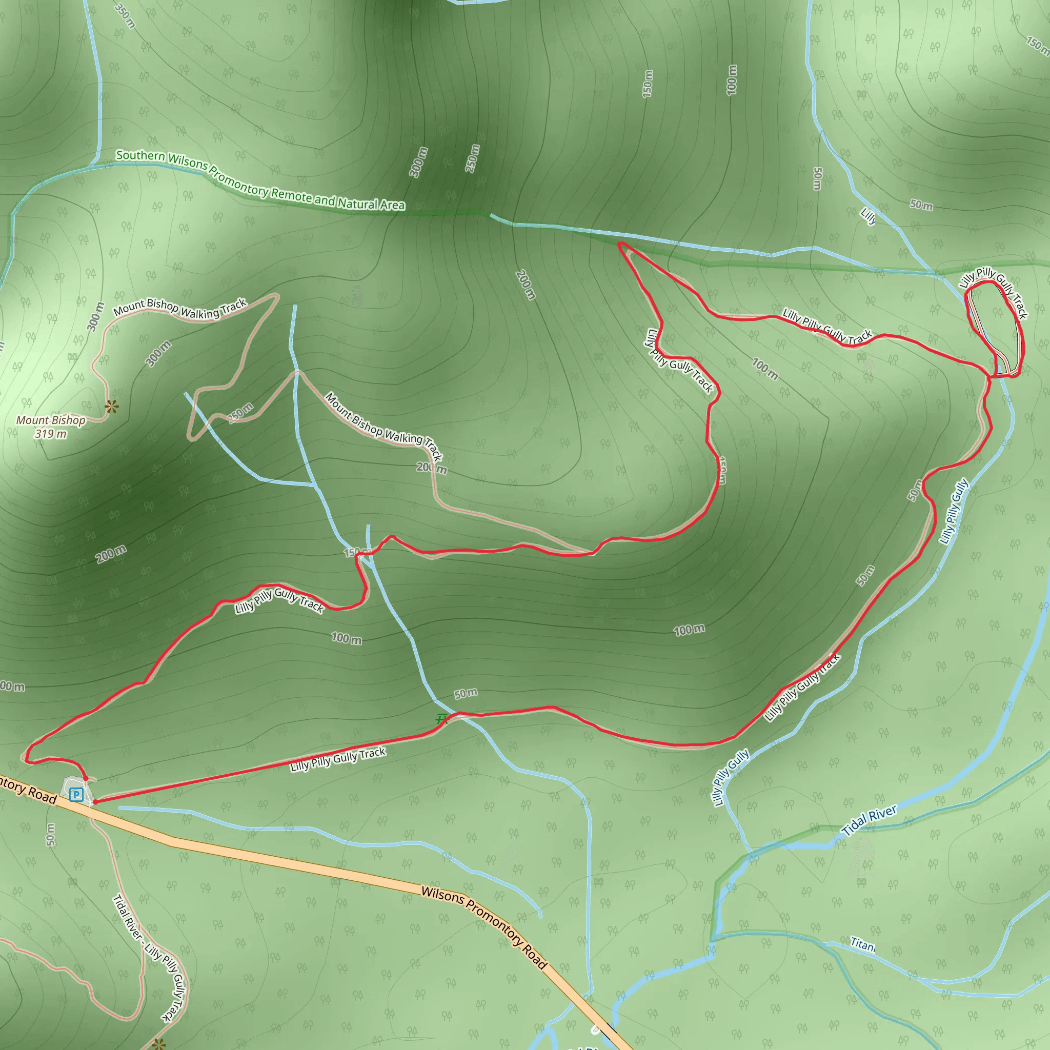 Lilly Pilly Gully Circuit Trail mobile static map