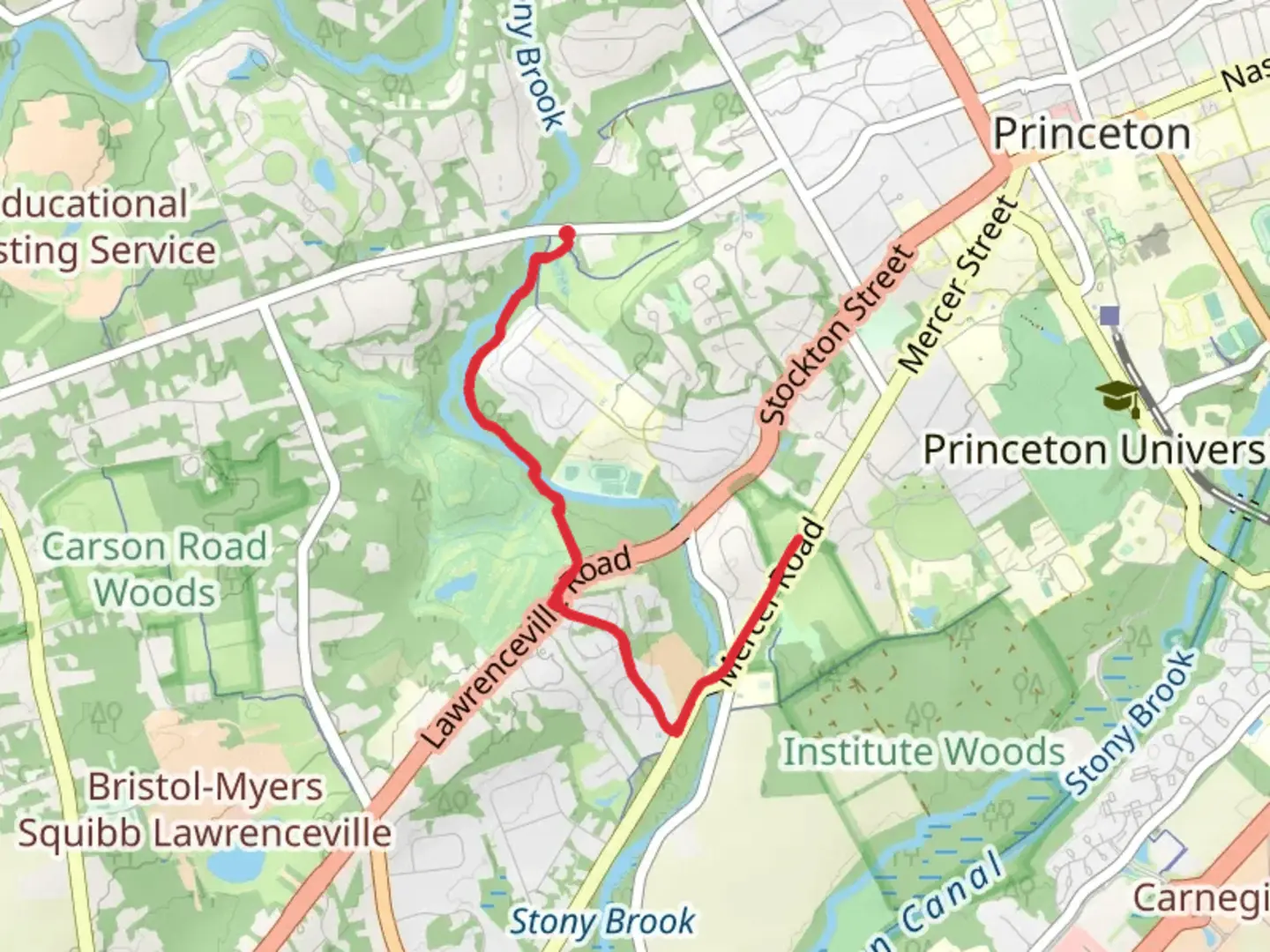 An image depicting the trail Stony Brook Trails - Greenway Meadows and its surrounding area.