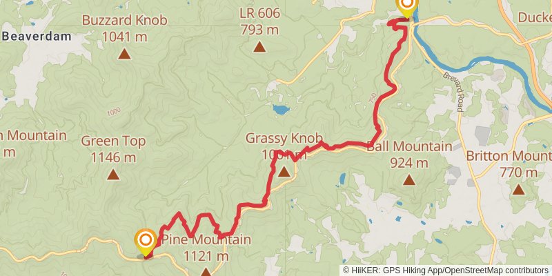 Shut-In Trail stage 2 Map