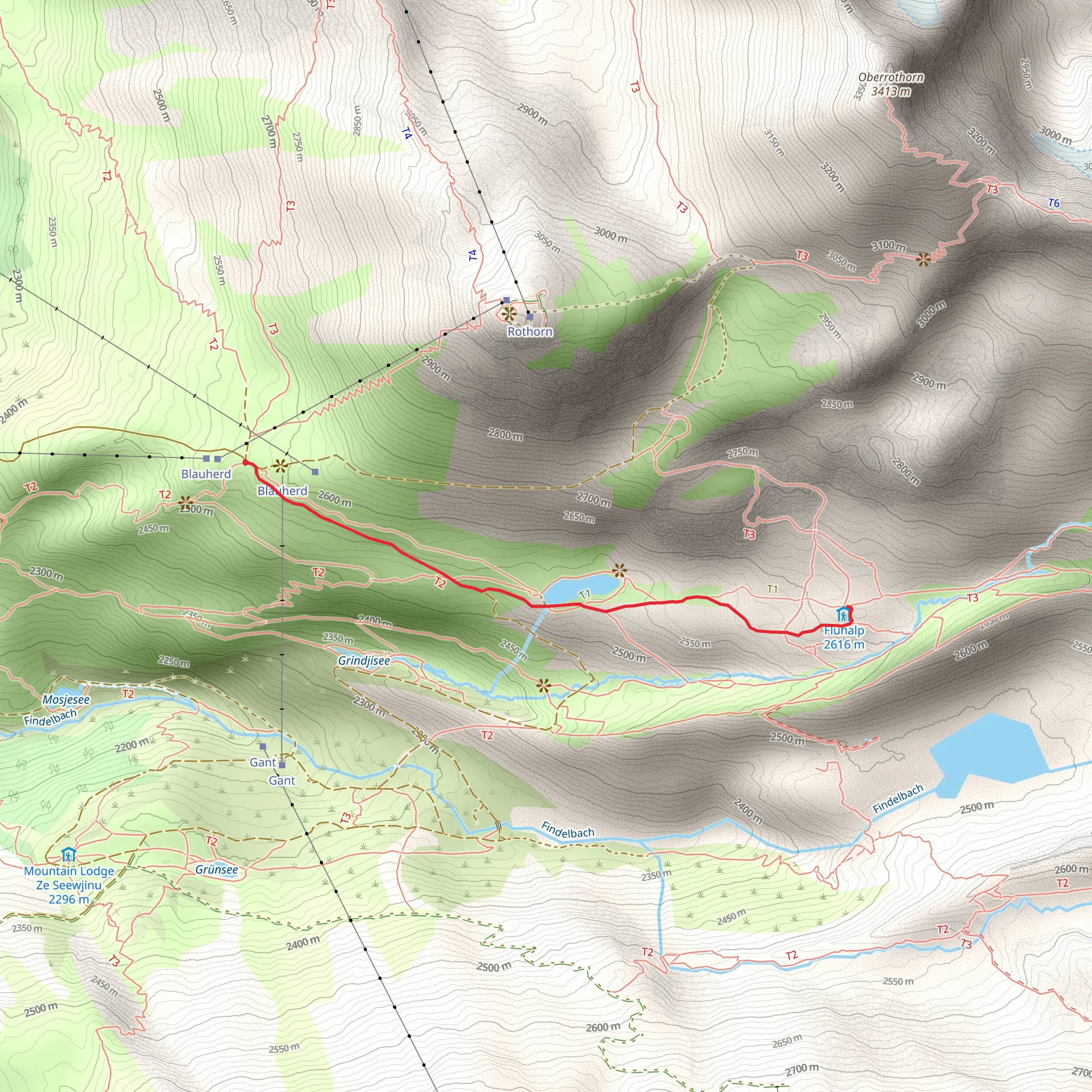 Blauherd-Fluhalp - Nr 110 mobile static map