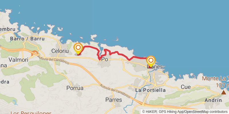 Camino del Norte alt 10 Map