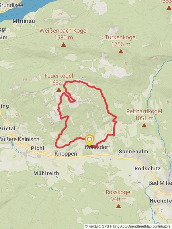 Obersdorf - Kampl Loop Trail mobile static map