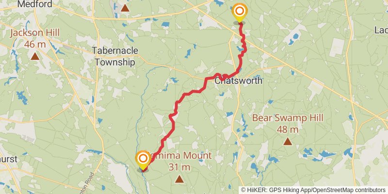 Batona Trail stage 2 Map