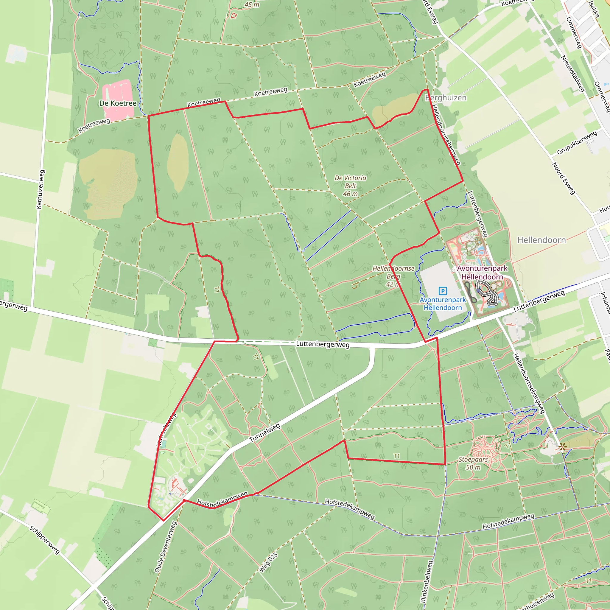 Hellendoornsche Loop mobile static map