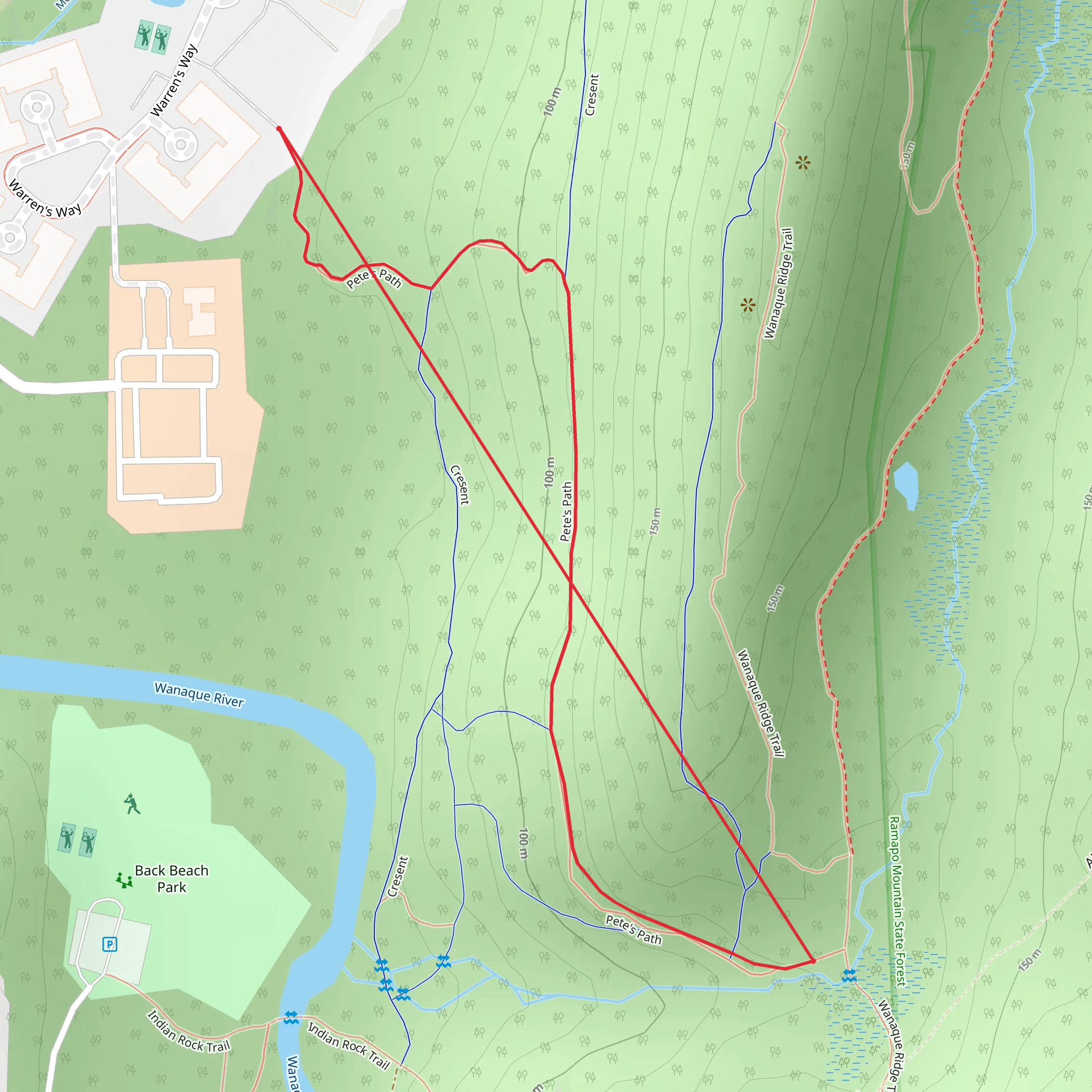 Pete's Path mobile static map