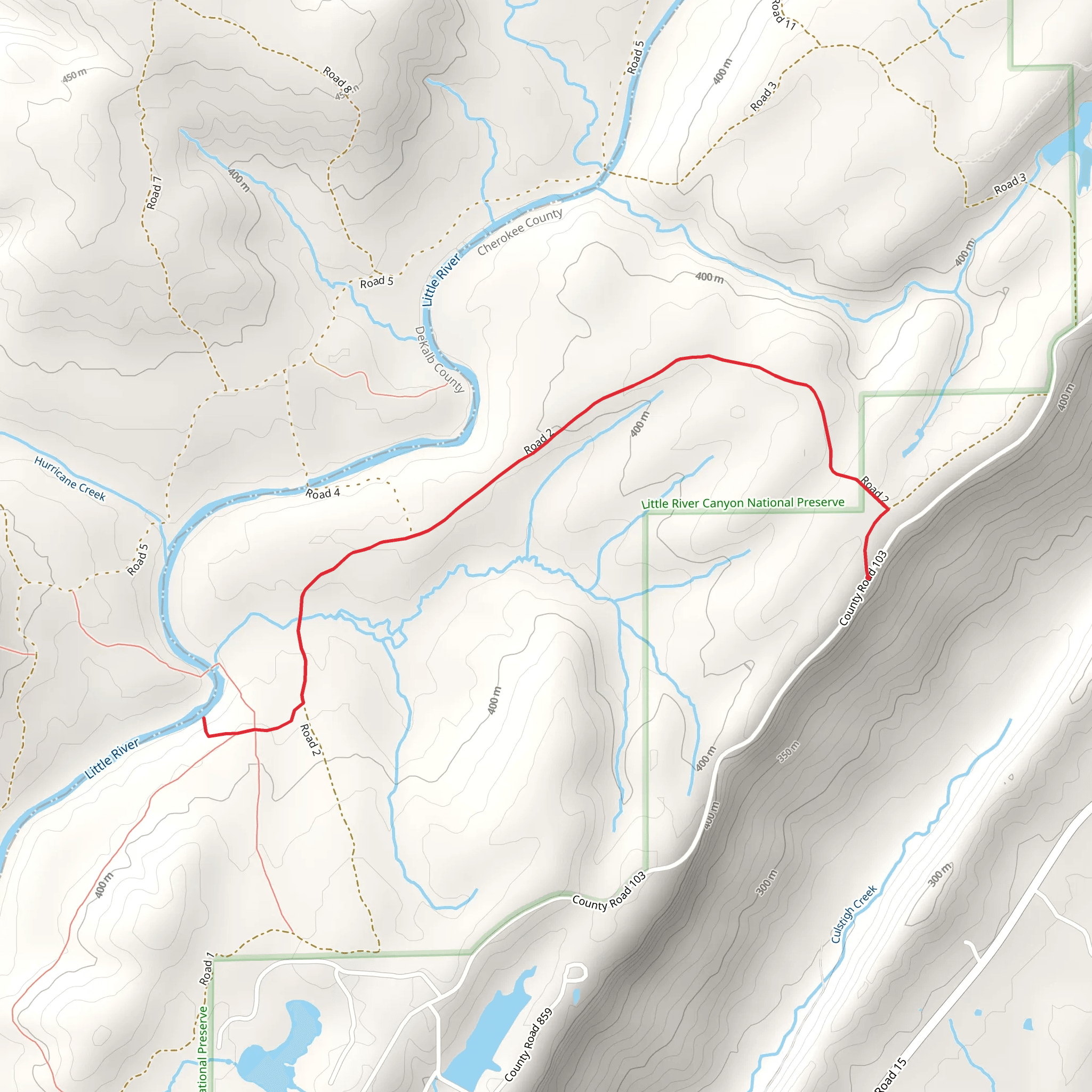 Little River from County Road 103 mobile static map