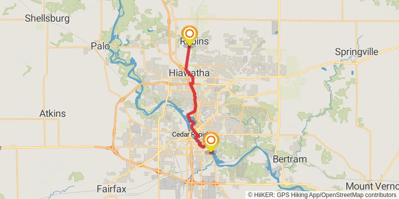American Discovery Trail North Route stage 133 Map