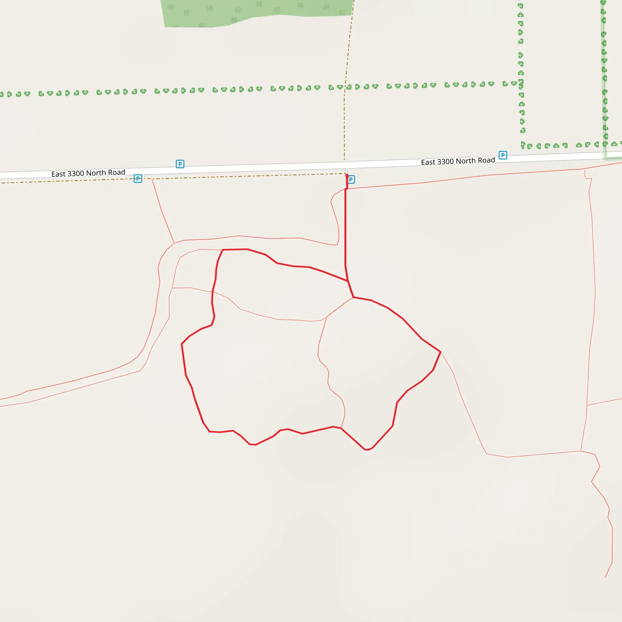 East 3300 North Road Loop mobile static map