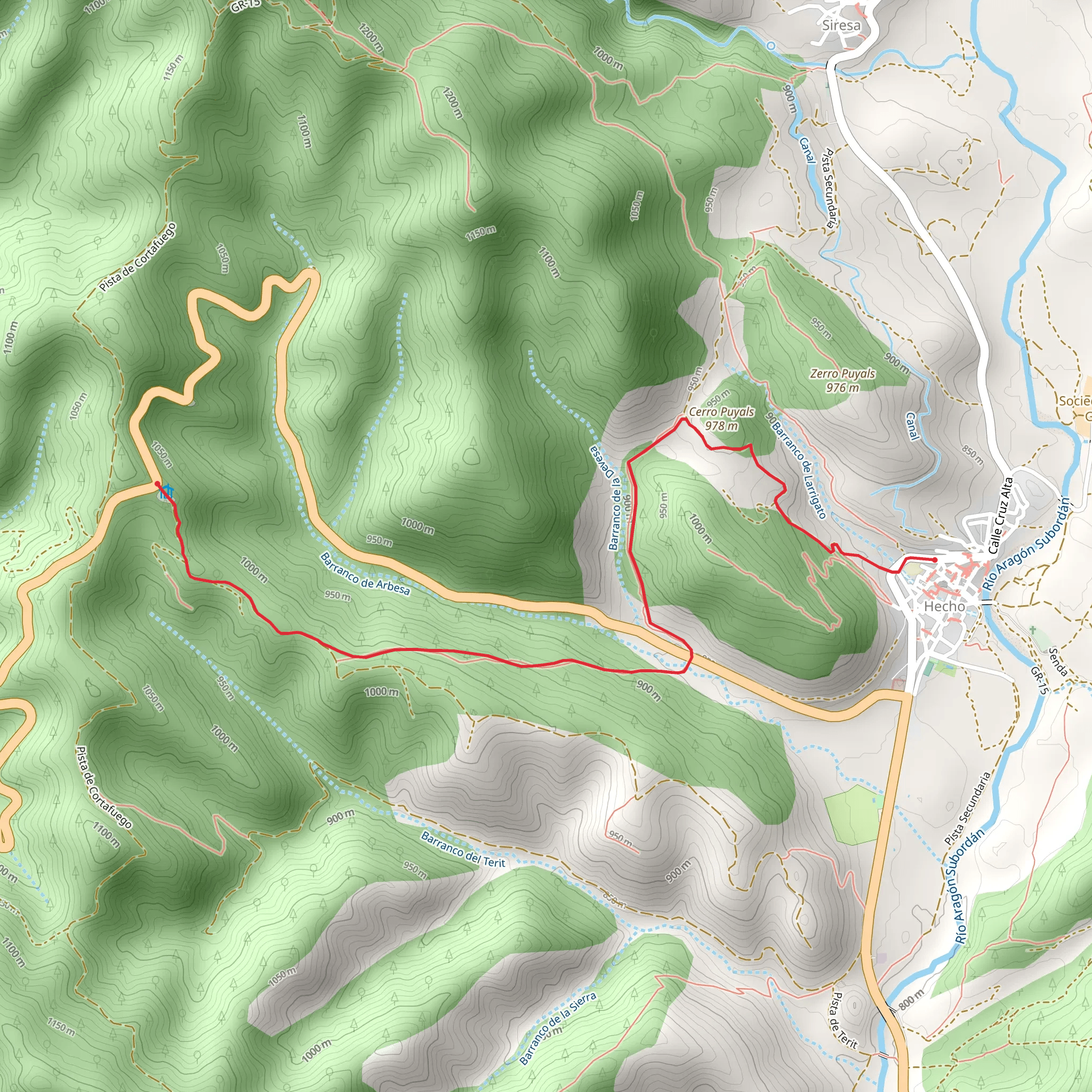 Echo - Port of Ansó PR HU 12 mobile static map