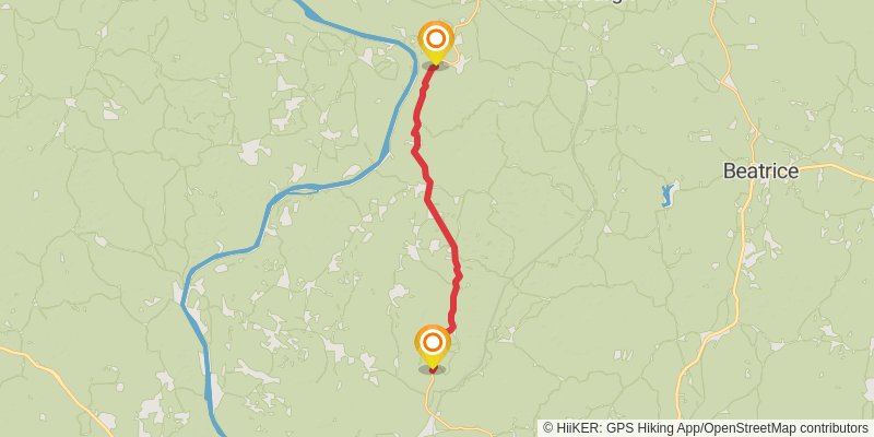Great Eastern Trail (Incomplete) stage 8 Map