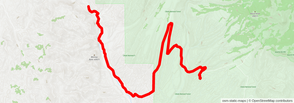 Southwestern Horseshoe Trail stage 136 Map