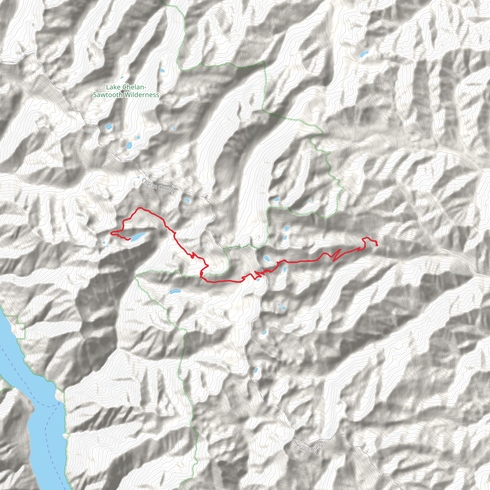 Surprise Lake via Eagle Lakes Trail mobile static map