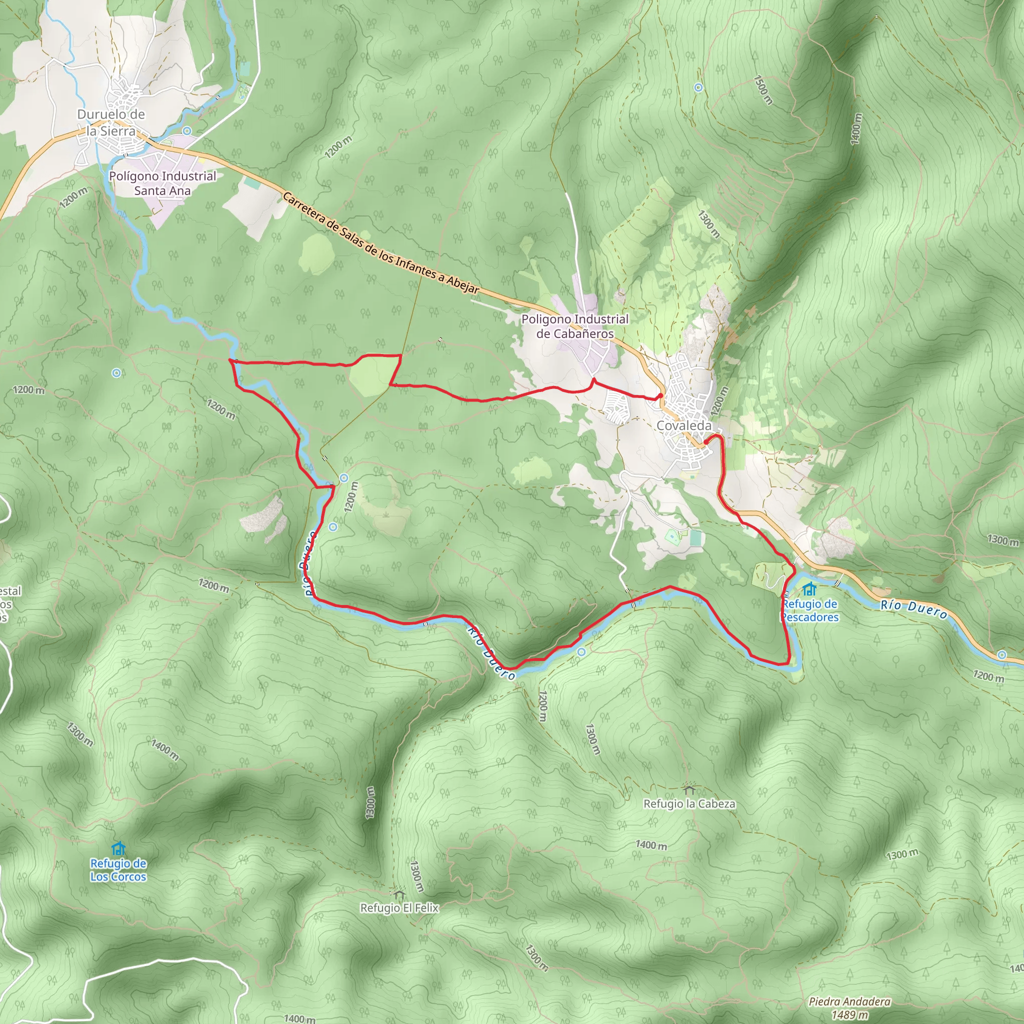 Route of the Duero Bridges PR SO 75 mobile static map
