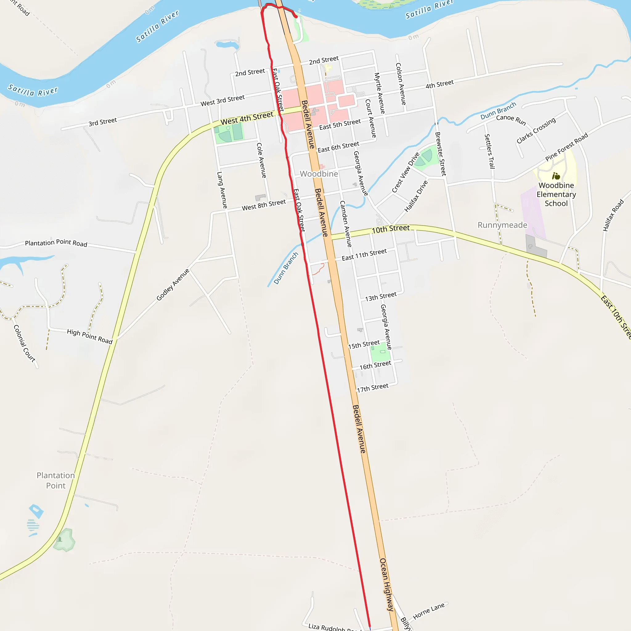 Woodbine Multi-Use Path mobile static map