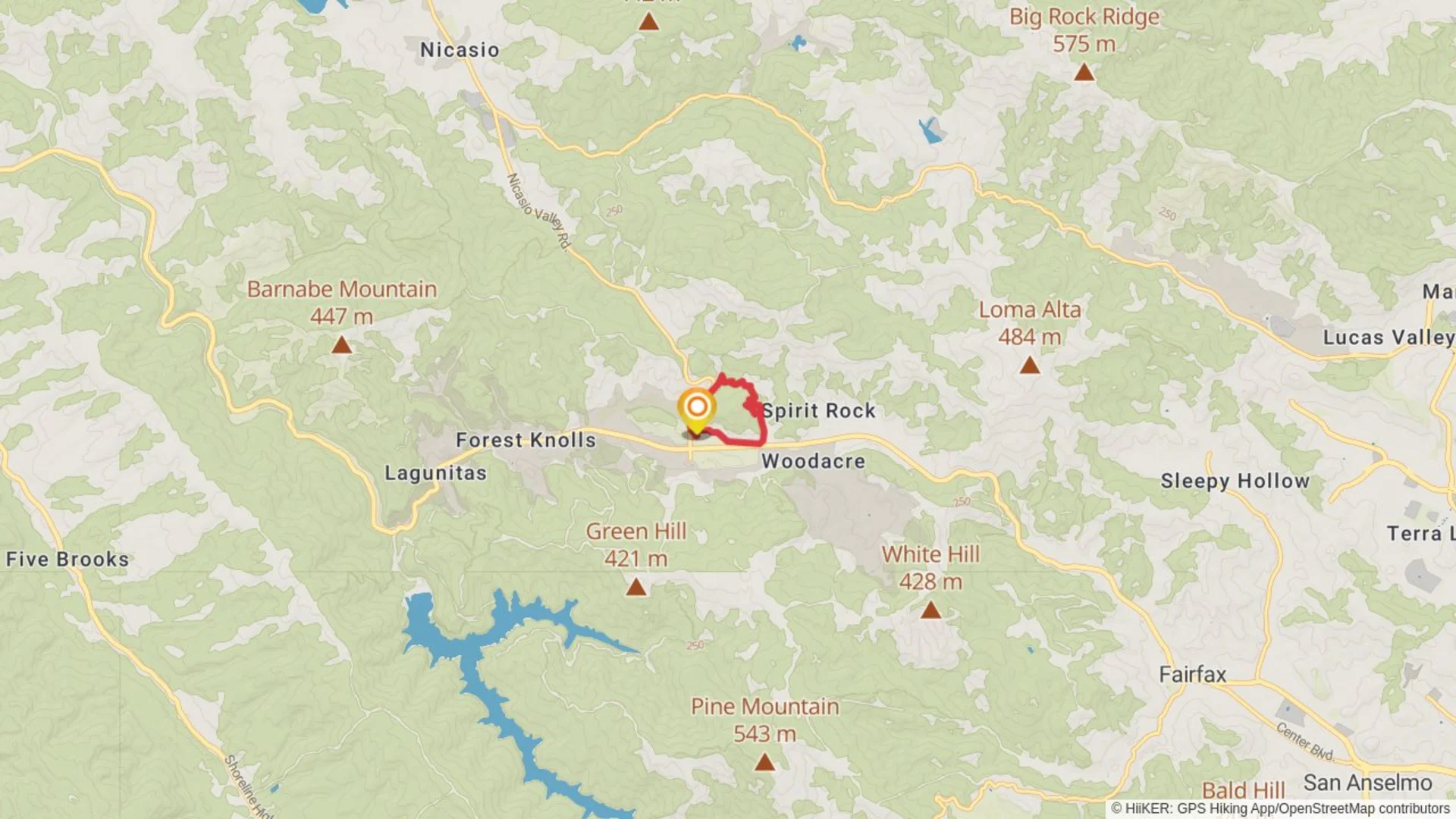An image depicting the trail Roy's Redwoods Loop Trail and its surrounding area.