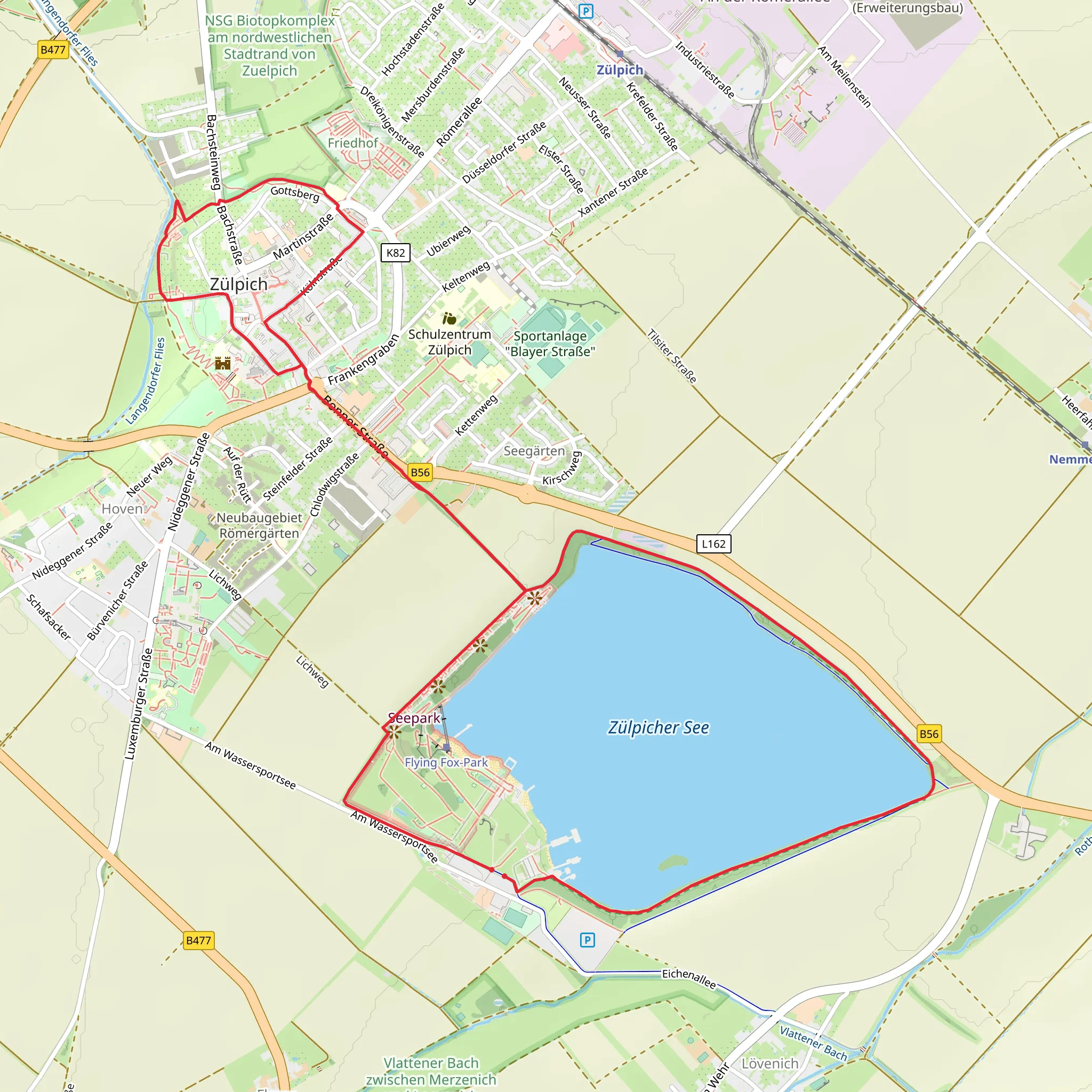 Zülpicher See Loop mobile static map