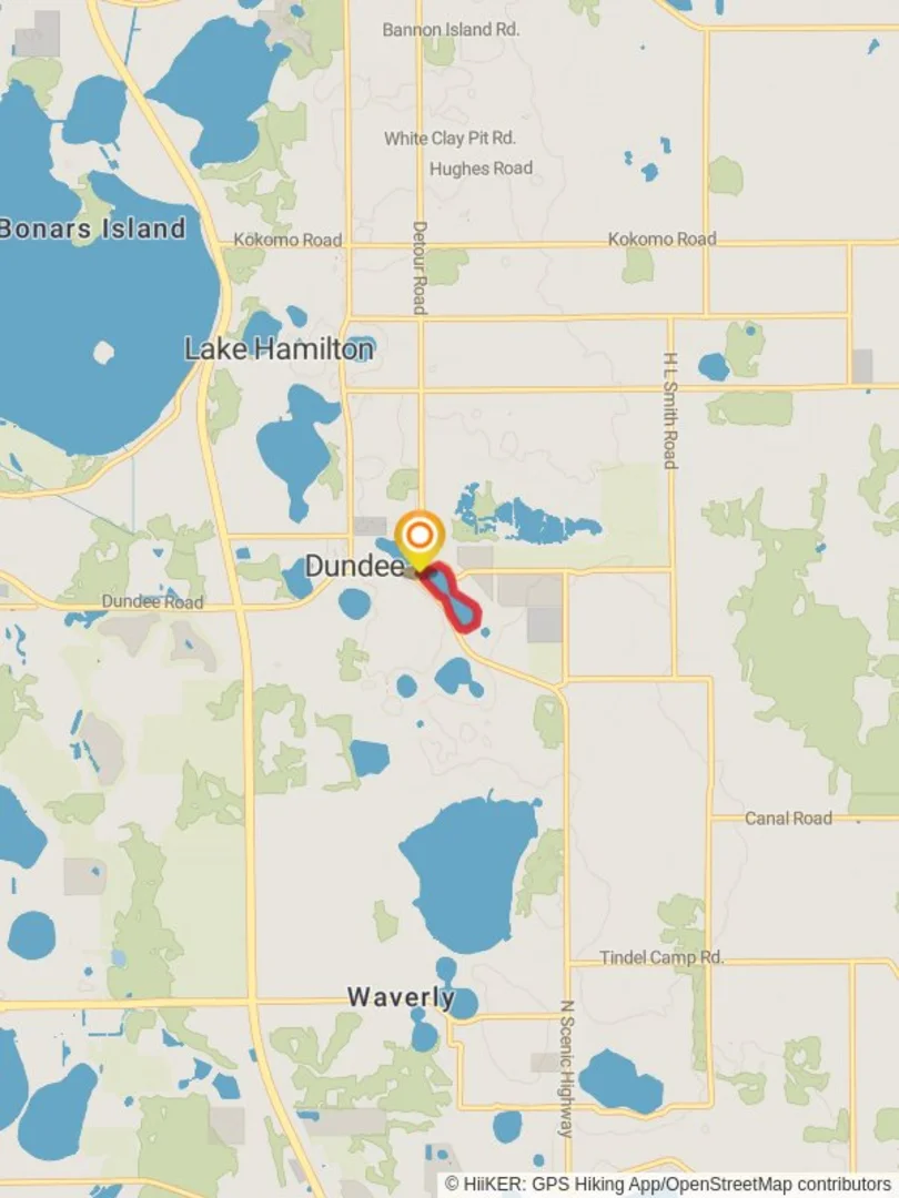 An image depicting the trail Lake Marie Loop and its surrounding area.