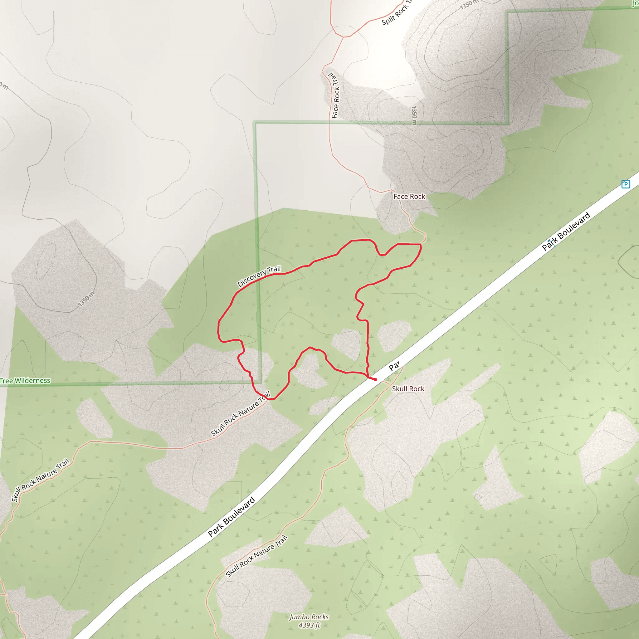 Discovery Loop Trail mobile static map