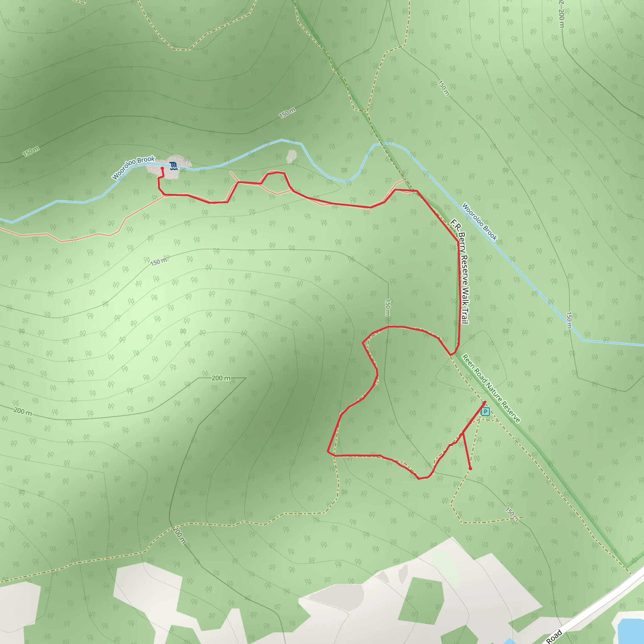 F R Berry Reserve Walk mobile static map