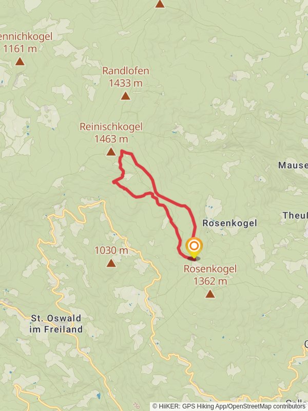 Absetzwirt-round over the Reinischkogel mobile static map