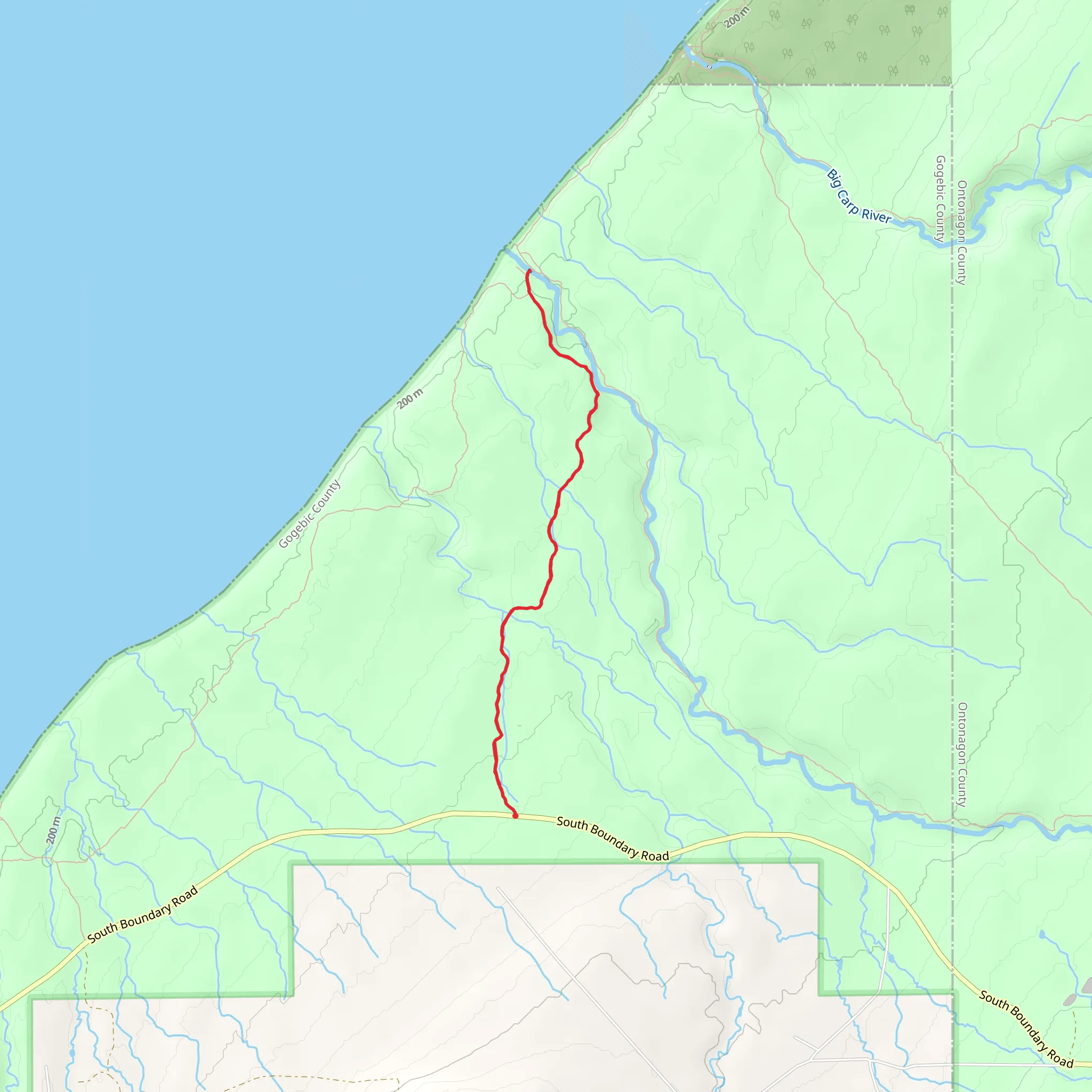Pinkerton Creek Trail mobile static map