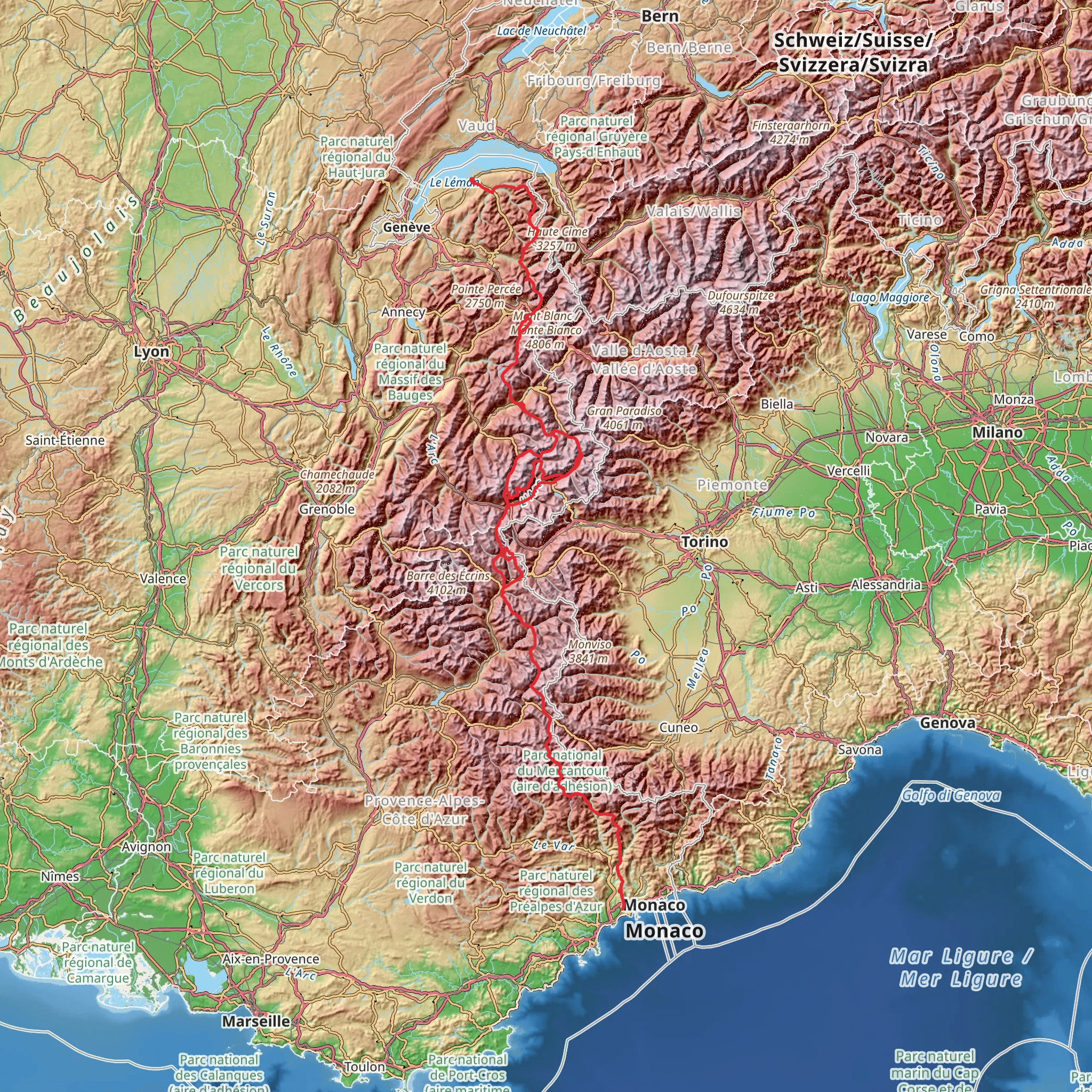 GR 5 mobile static map
