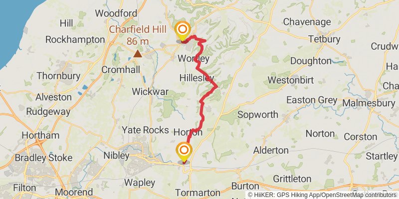 Cotswold Round stage 10 Map