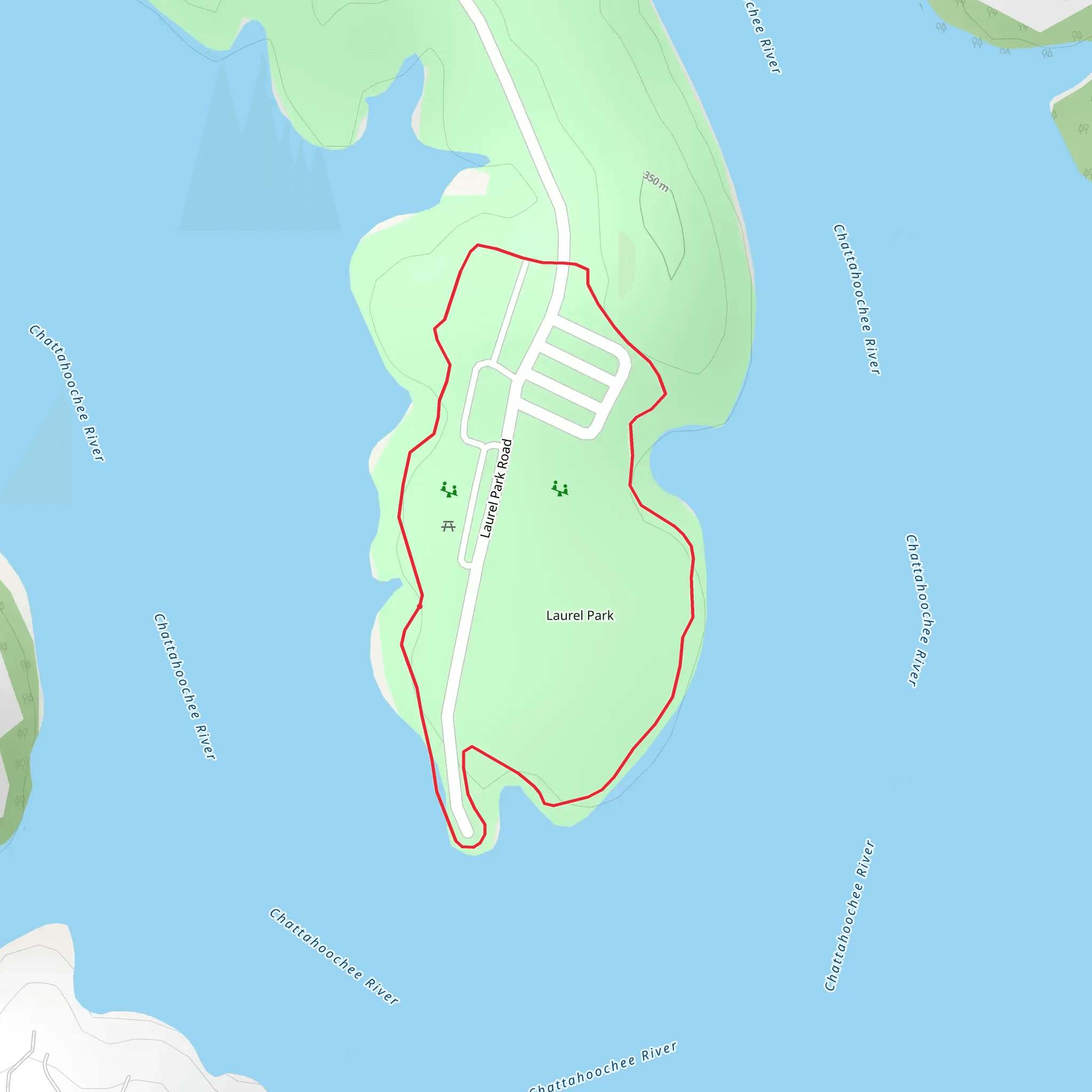 Laurel Park Road Loop mobile static map
