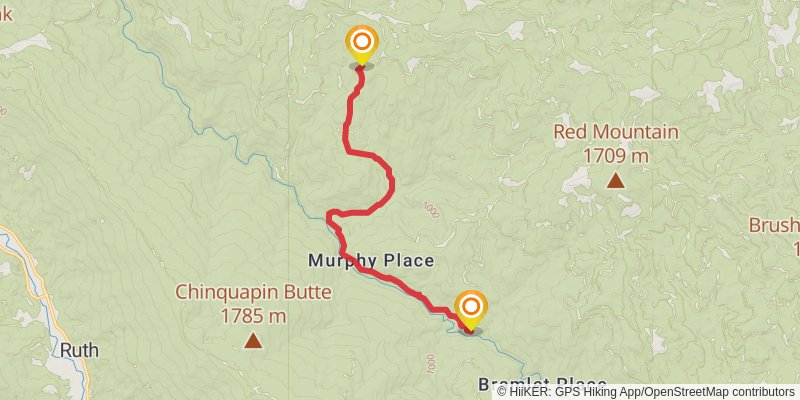 Bigfoot Trail stage 5 Map