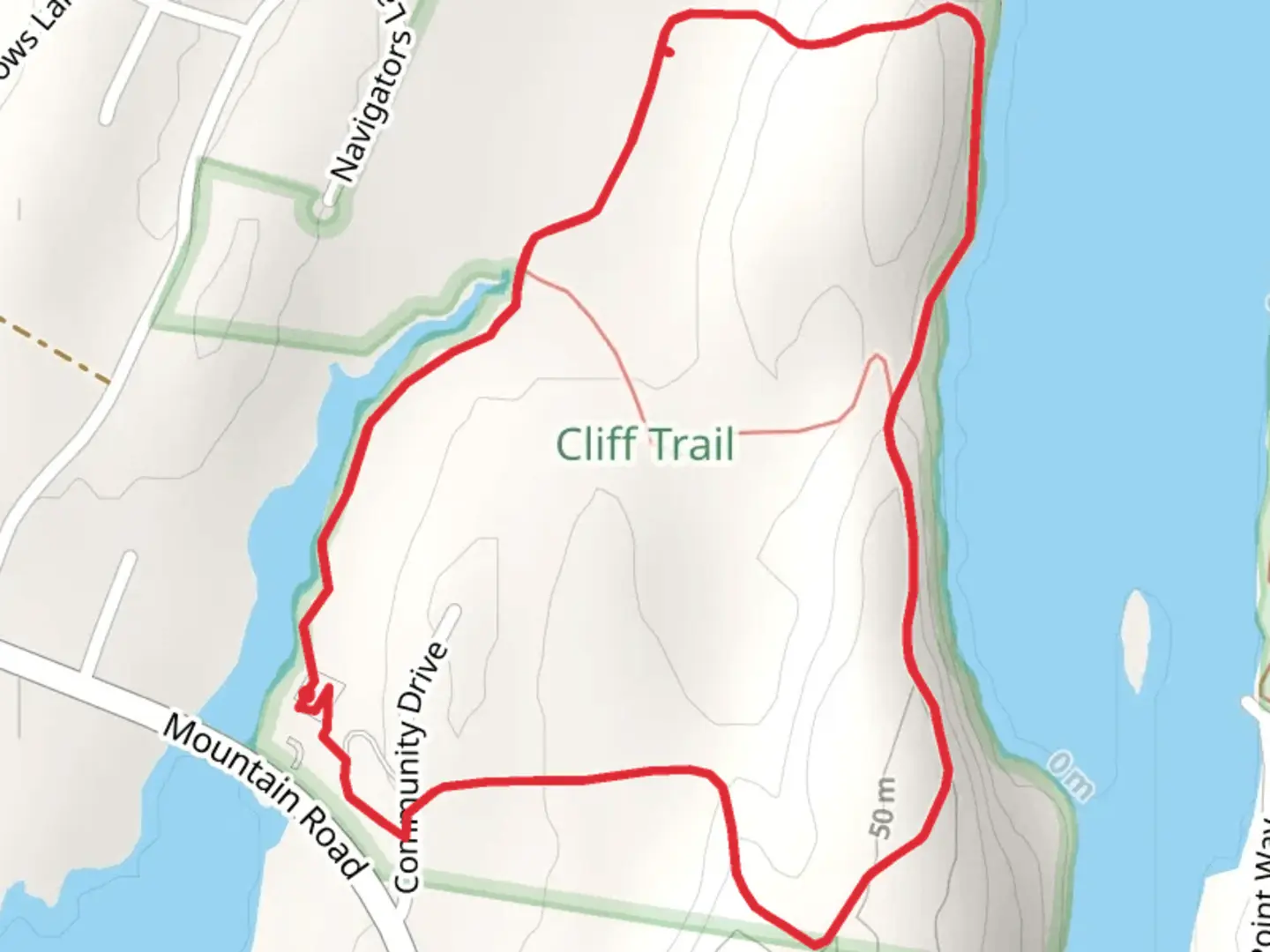 An image depicting the trail Strawberry Creek - Harris and its surrounding area.