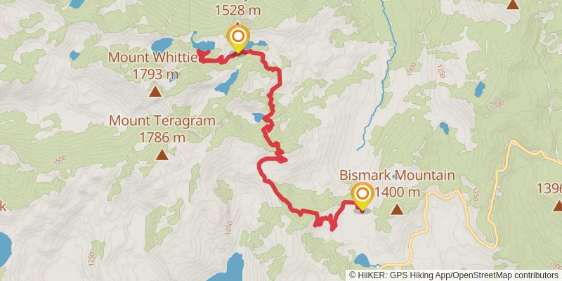 Panhandle Lake Trail via Lakes Trail stage 2 Map
