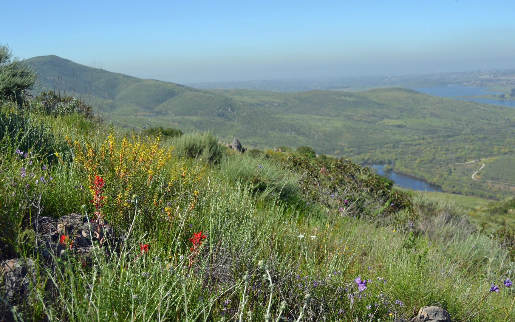An image depicting the trail Mother Miguel Mountain via Rock House Loop Trail and its surrounding area.