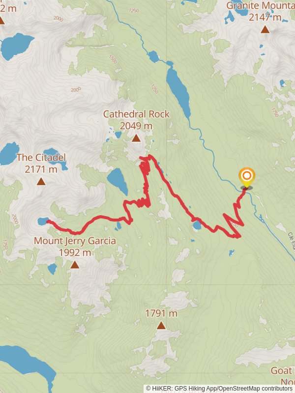 Lake Vicente Trail mobile static map