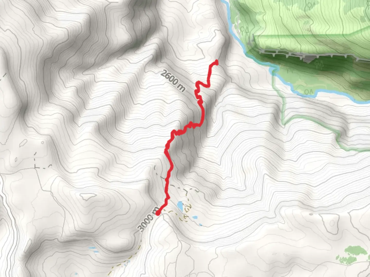 An image depicting the trail Cliff Lakes Trail and its surrounding area.