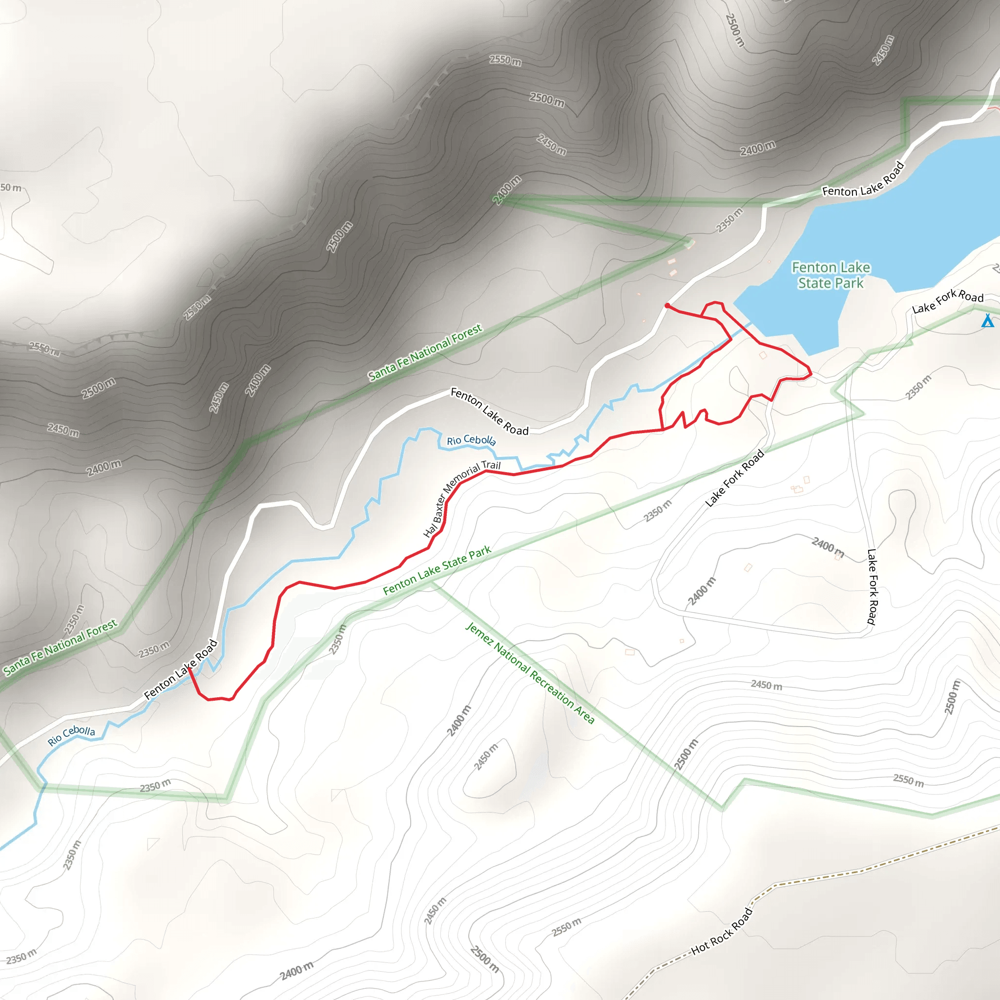 Hal Baxter Memorial Trail mobile static map