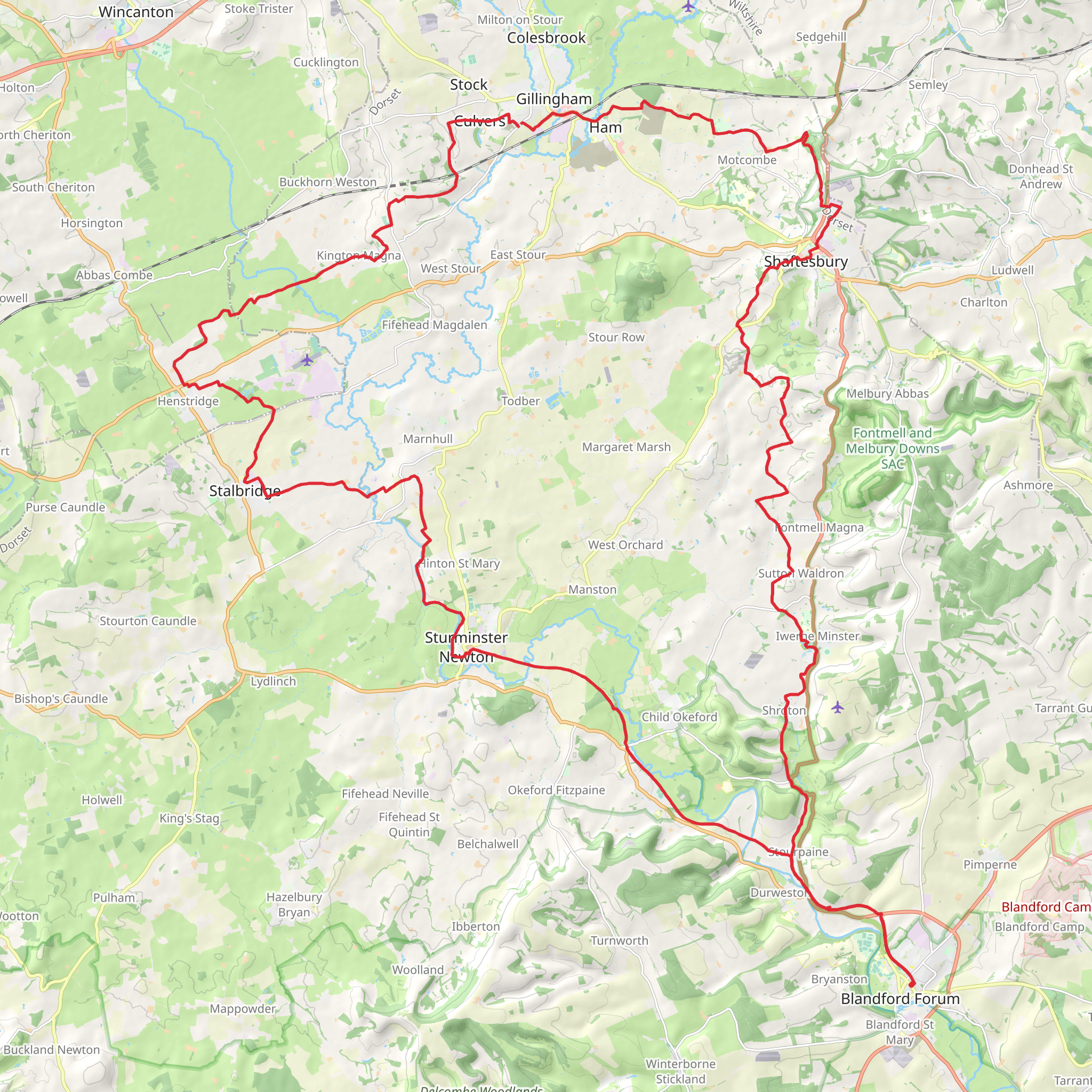 White Hart Link mobile static map