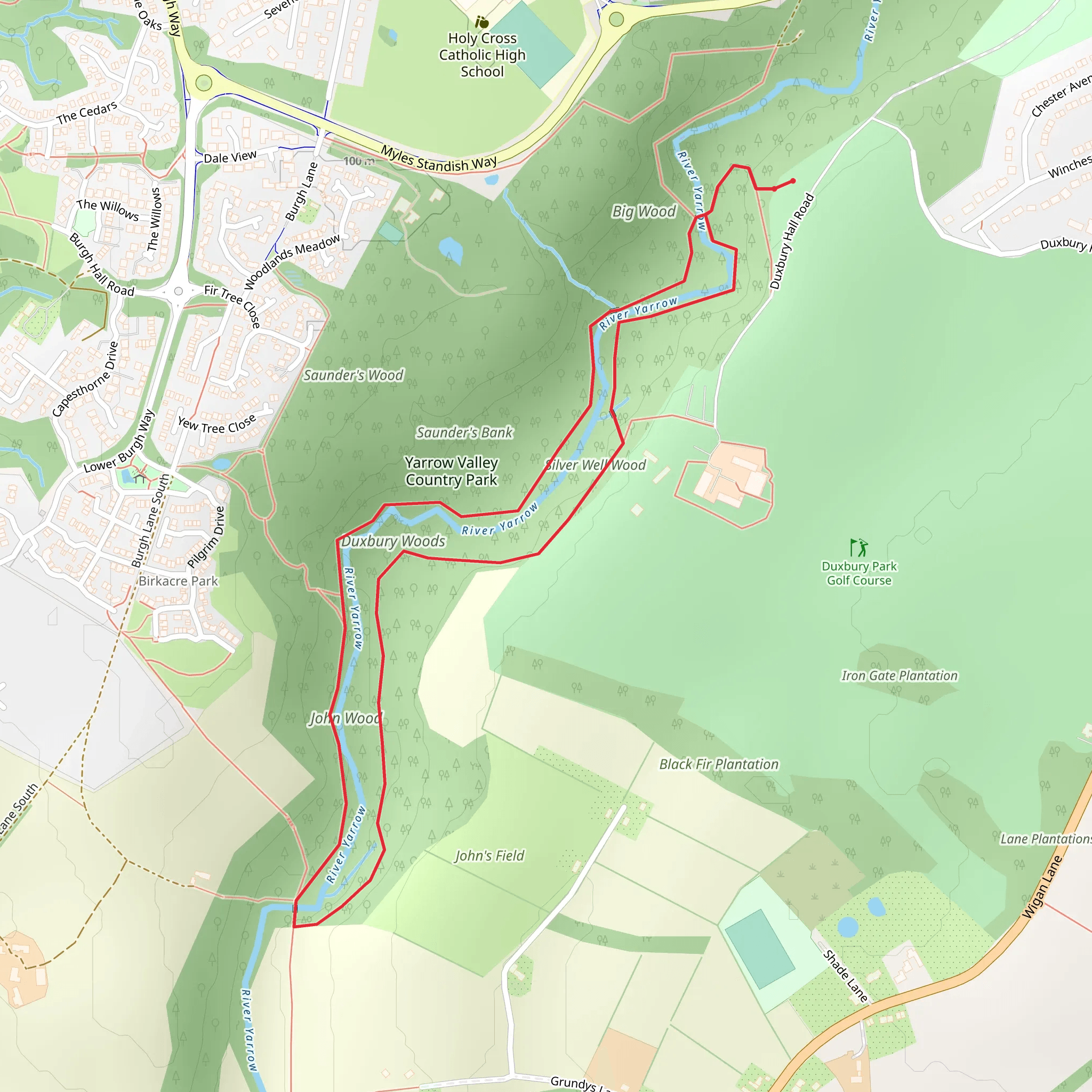 Duxbury Woods mobile static map