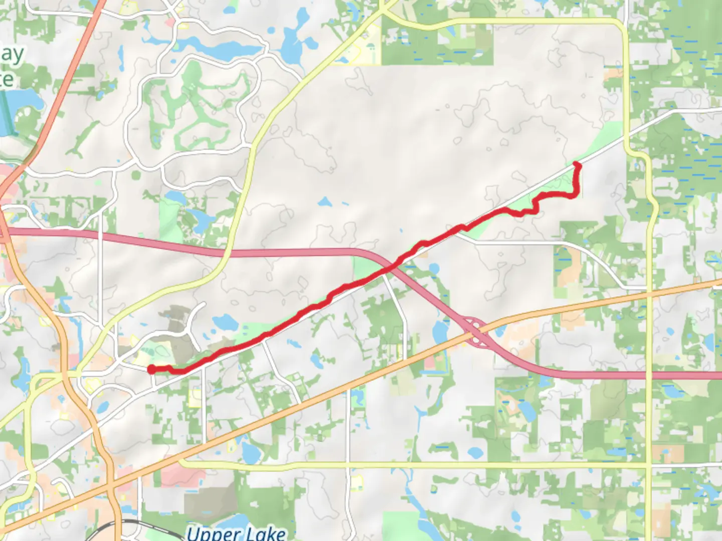 An image depicting the trail Miccosukee Greenway Trail and its surrounding area.