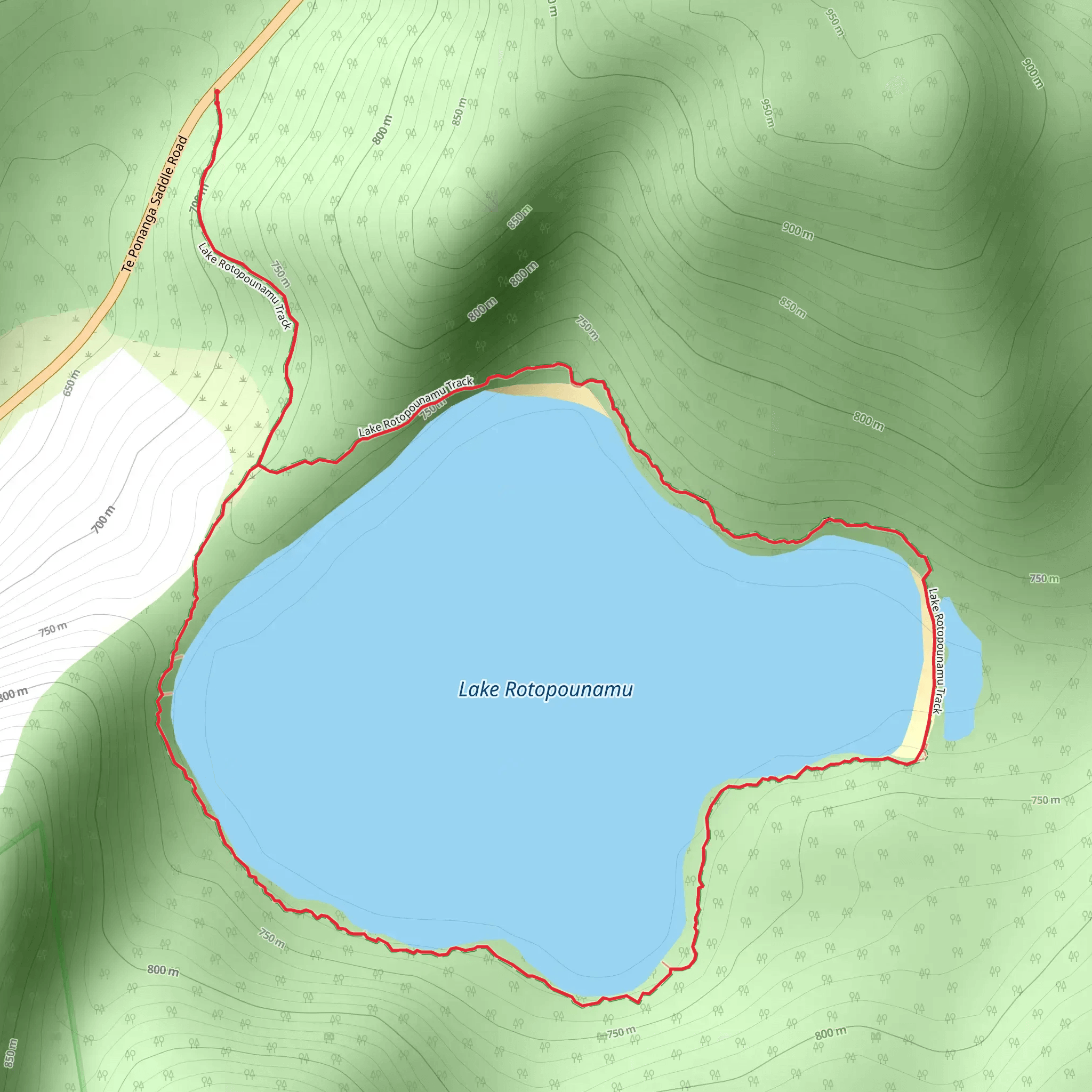 Rotopounamu Track mobile static map