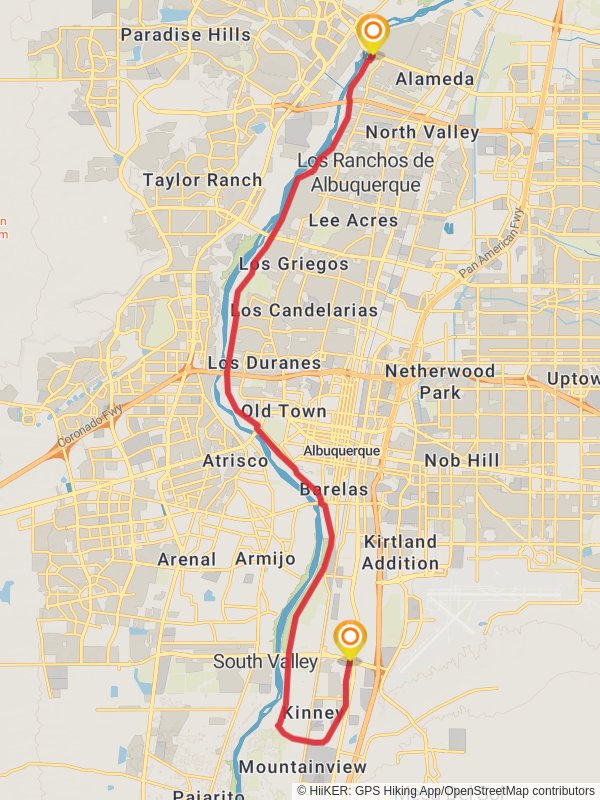 Paseo del Bosque and Riverside Trail