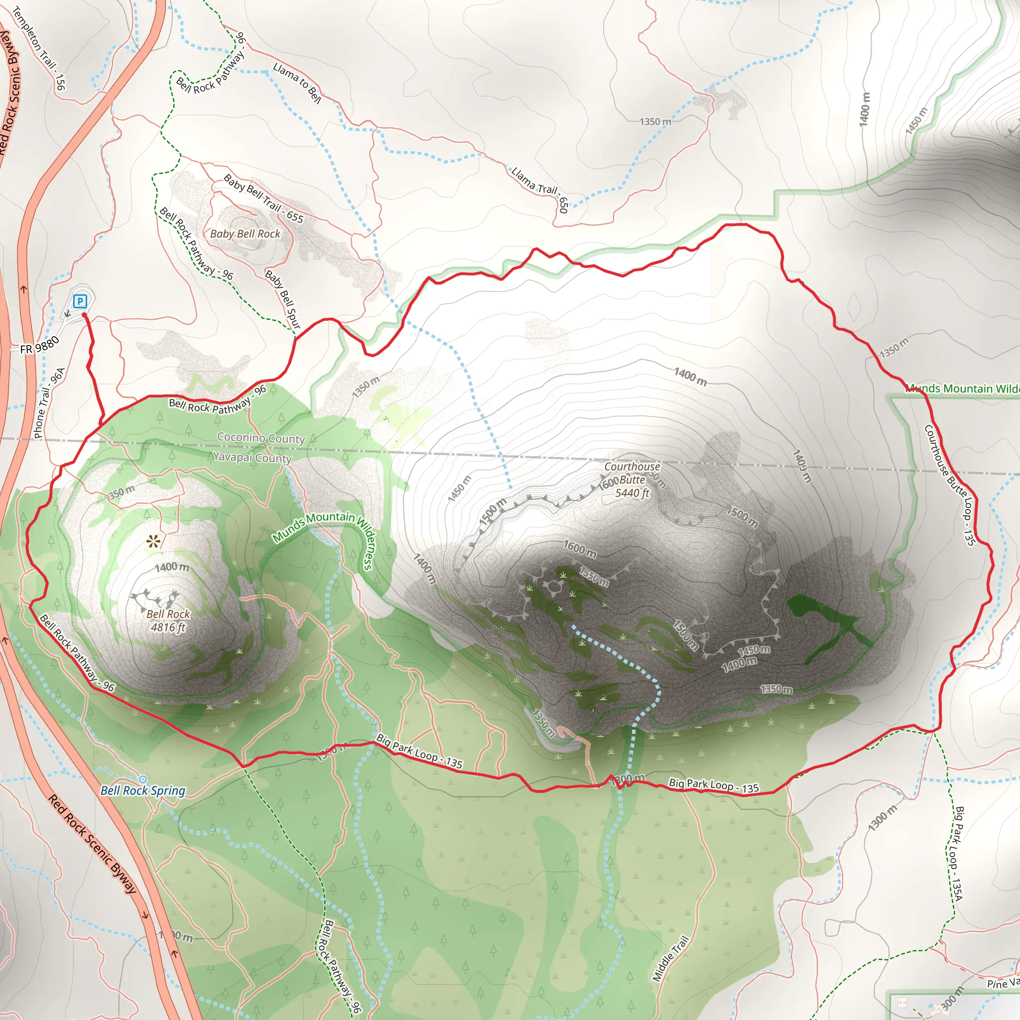 Belt Rock Pathway Loop mobile static map
