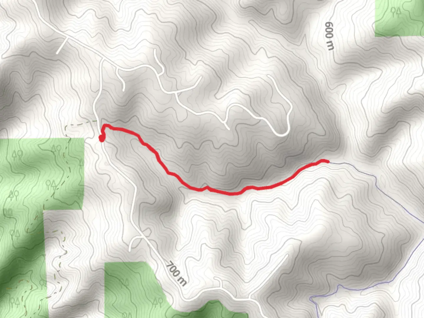 An image depicting the trail Last Chance Trail Out and Back and its surrounding area.