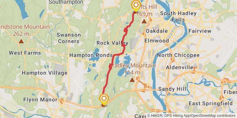 New England Trail stage 9 Map