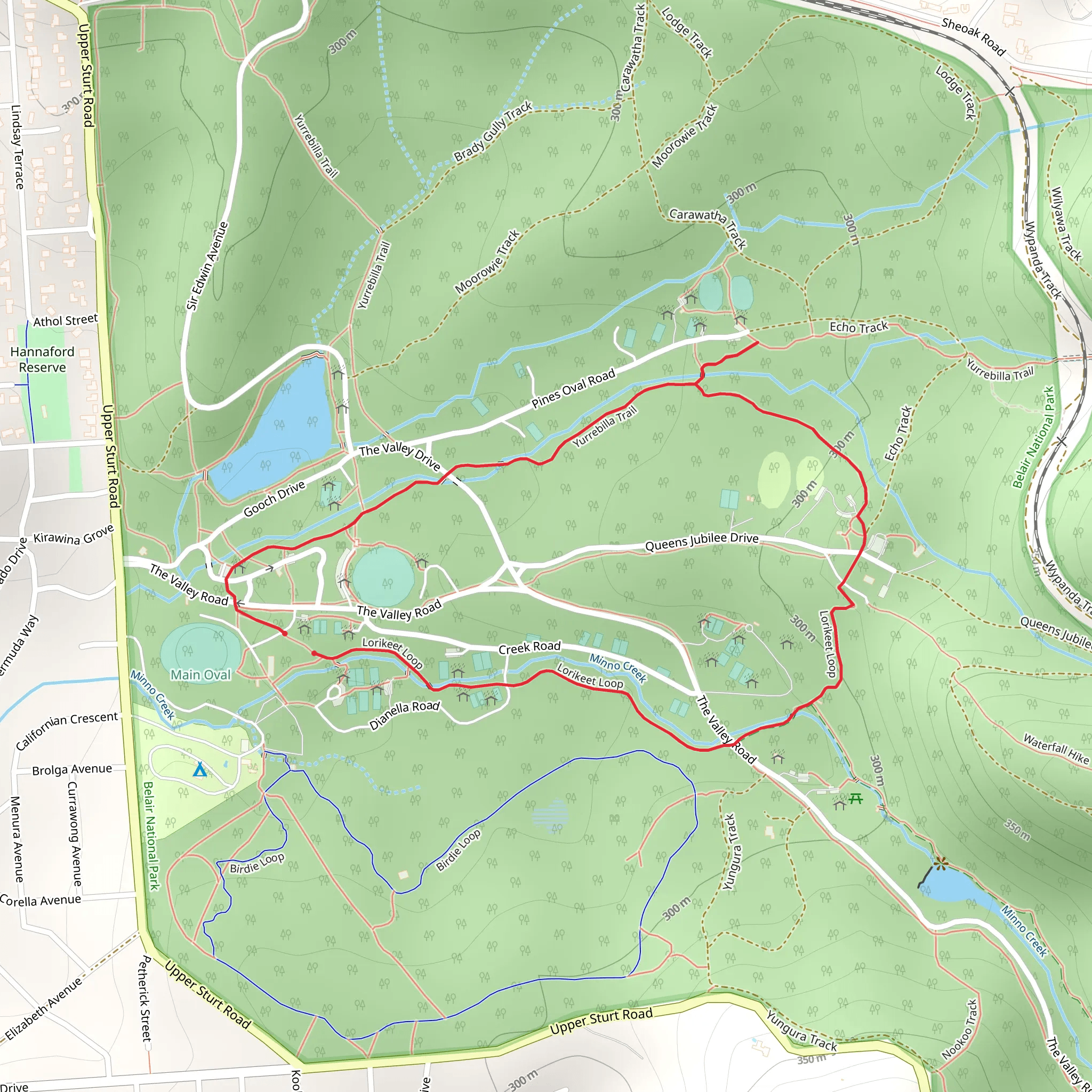 Lorikeet Loop Walk mobile static map