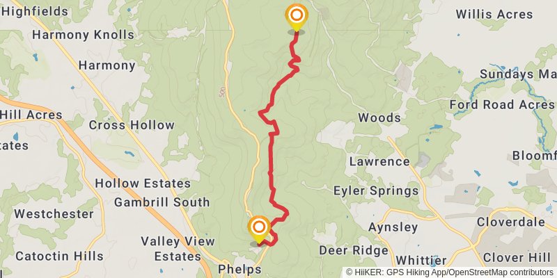 Catoctin National Recreation Trail stage 3 Map