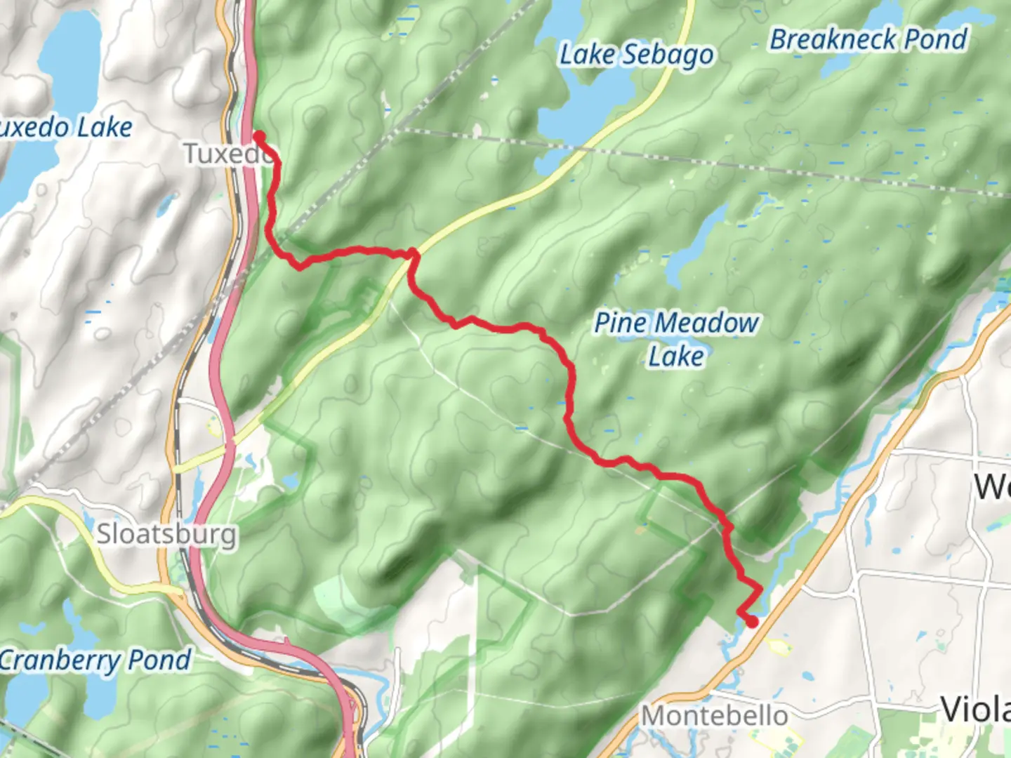 An image depicting the trail Kakiat Trail and its surrounding area.