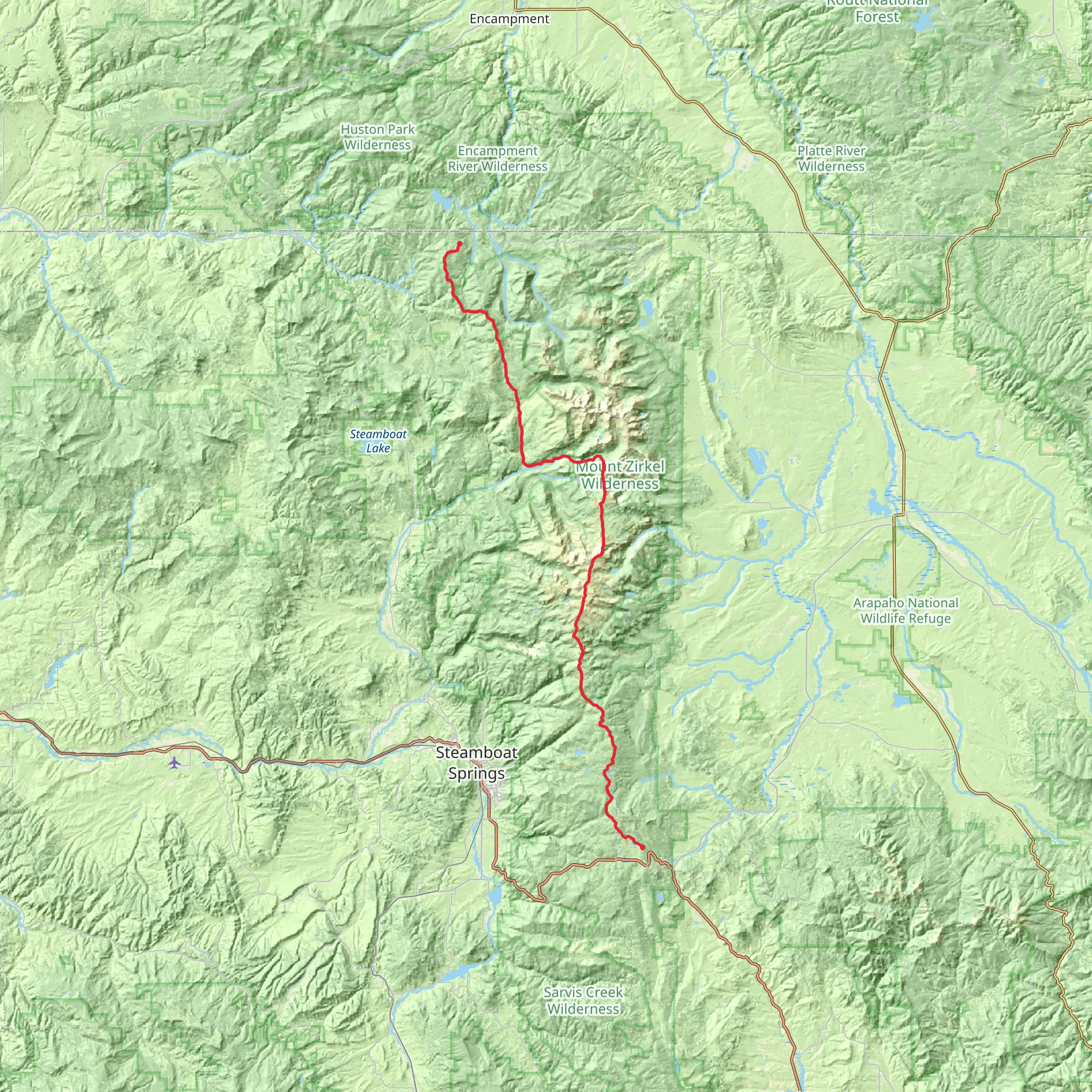 Wyoming Trail mobile static map